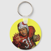 de Speler die van het Football van de Sport Rug N Sleutelhanger (Voorkant)