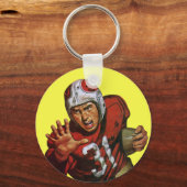 de Speler die van het Football van de Sport Rug N Sleutelhanger (Voorkant)