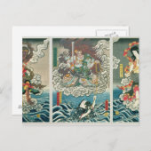 De speler Ichikawa Ebizo V als de godheid Fudo Myo Briefkaart (Voorkant / Achterkant)