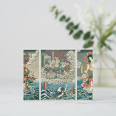 De speler Ichikawa Ebizo V als de godheid Fudo Myo Briefkaart (Staand voorkant)