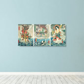 De speler Ichikawa Ebizo V als de godheid Fudo Myo Canvas Afdruk (Insitu (Houten vloer))