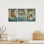 De speler Ichikawa Ebizo V als de godheid Fudo Myo Poster (Keuken)