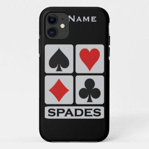 De Speler iPhone 5 van de Spaden van de douane Hoe 11 Hoesje