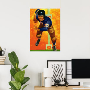  de Speler Quarterback die van het Football van Sp Poster