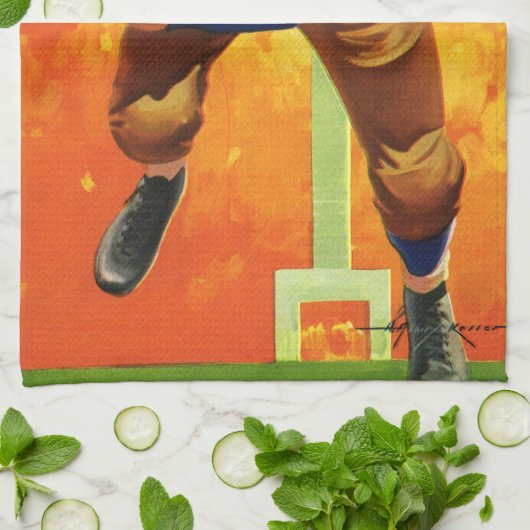  de Speler Quarterback die van het Football van Sp Theedoek (Gevouwen)