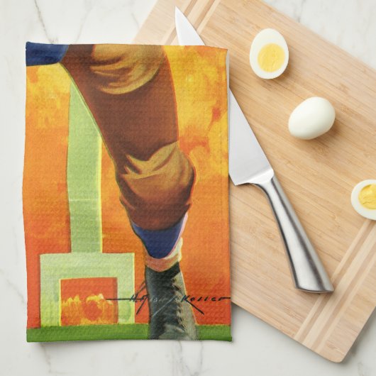  de Speler Quarterback die van het Football van Sp Theedoek (Quarter Fold)