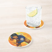  de Speler Quarterback die van het Football van Sp Zandsteen Onderzetter (Zijkant)