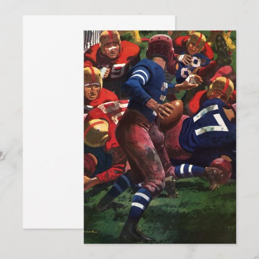  de Speler Quarterback van het Football van Sport  (Voorkant / Achterkant)