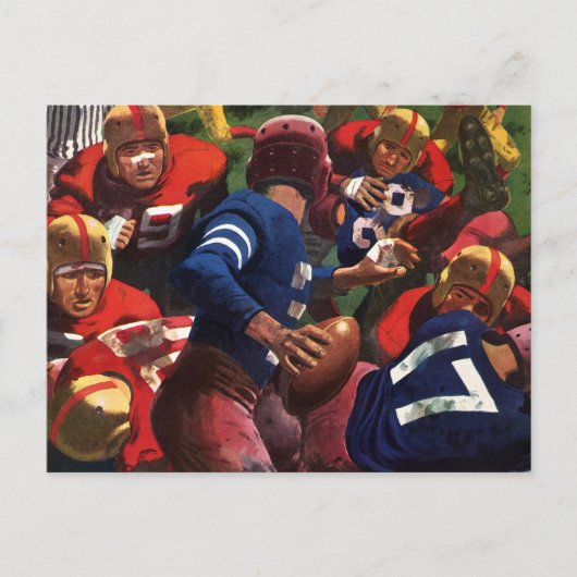  de Speler Quarterback van het Football van Sport  Briefkaart (Voorkant)