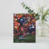 de Speler Quarterback van het Football van Sport Briefkaart (Staand voorkant)
