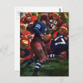 de Speler Quarterback van het Football van Sport Briefkaart (Voorkant / Achterkant)