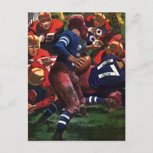 de Speler Quarterback van het Football van Sport Briefkaart (Voorkant)