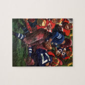  de Speler Quarterback van het Football van Sport  Legpuzzel (Horizontaal)