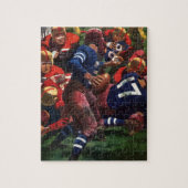  de Speler Quarterback van het Football van Sport  Legpuzzel (Verticaal)