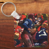  de Speler Quarterback van het Football van Sport  Sleutelhanger (Voorkant)