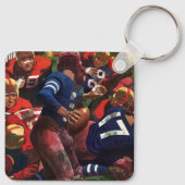  de Speler Quarterback van het Football van Sport  Sleutelhanger (Achterkant)