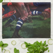  de Speler Quarterback van het Football van Sport  Theedoek (Gevouwen)