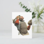 De  Speler van de Baseball van de Sport, Catcher o Briefkaart (Staand voorkant)