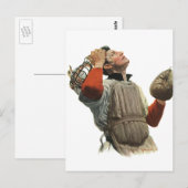 De  Speler van de Baseball van de Sport, Catcher o Briefkaart (Voorkant / Achterkant)