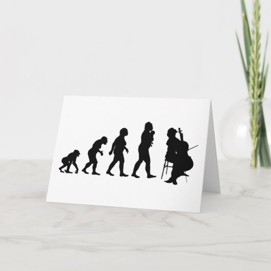 De Speler van de cello Kaart (Voorkant)