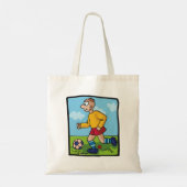 De Speler van de Football van de student Canvas ta Tote Bag (Achterkant)