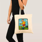 De Speler van de Football van de student Canvas ta Tote Bag