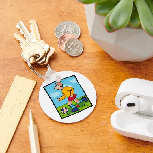 De Speler van de Football van de student Sleutelha Sleutelhanger