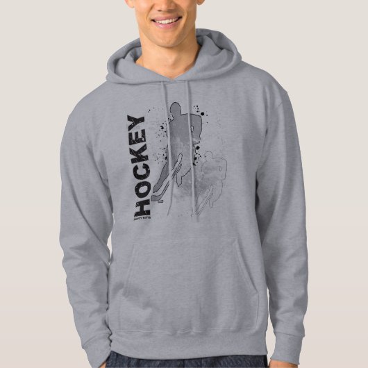 De Speler van de Hockey van de dubbel Vision (Mann Hoodie (Voorkant)