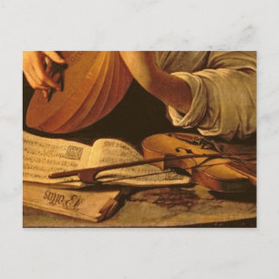 De speler van de Luit, c.1595 Briefkaart