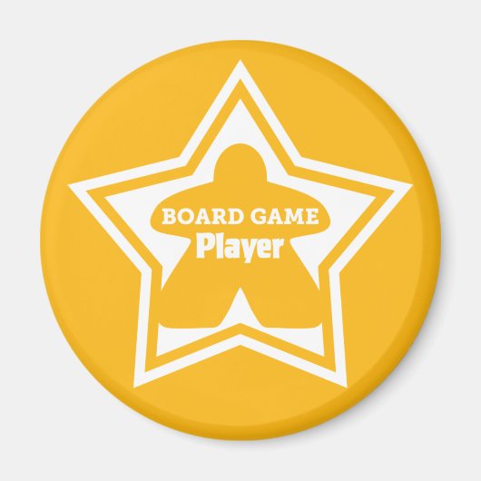 De Speler van de Spel van de raad Witte Lijst Magn Magneet (Voorkant)