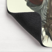 De  Speler van de Sport Baseball, Catcher kijkt om Muismat (Hoek)