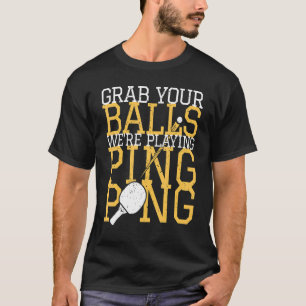 De Speler van de Tennis van de lijst grab Uw Kogel T-shirt
