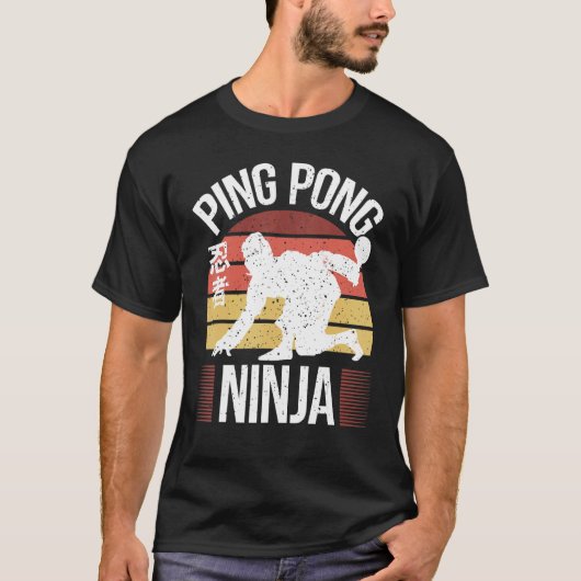 De Speler van de Tennis van de lijst pingpingpong T-shirt (Voorkant)