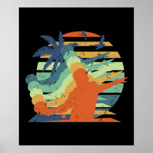 De Speler van de Tennis van de Lijst van de terugk Poster