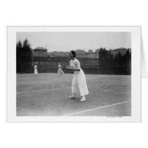 De Speler van de Tennis van de vrouw die klaar Fot