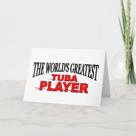 De speler van de Tuba van de Wereld Grootste Kaart (Voorkant)