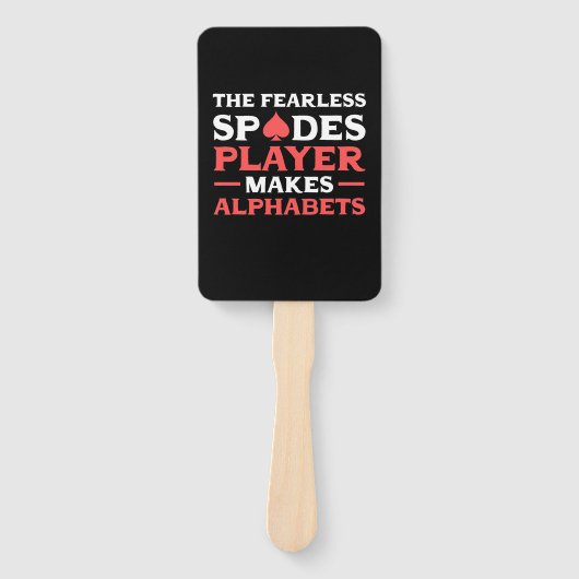 De speler van de Veertenschoppen Handwaaier (Voorkant)