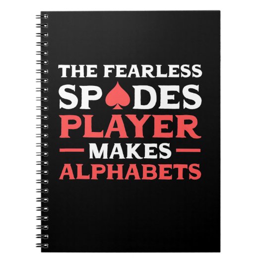 De speler van de Veertenschoppen Notitieboek (Voorkant)