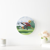 De Speler van de Voetbal die een bal door Jay Thro Ronde Klok (Huis)