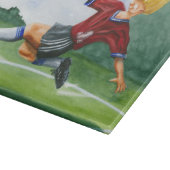 De Speler van de Voetbal die een bal door Jay Thro Snijplank (Hoek)