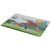 De Speler van de Voetbal die een bal door Jay Thro Snijplank (Hoek)