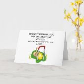 De speler van het CROQUET Kaart (Gele Bloem)