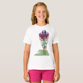 De Speler van het football met de Ball T-shirt (Voorkant volledig)