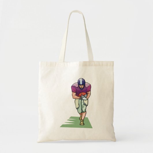 De Speler van het football met de Canvas tas van d (Voorkant)