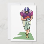 De Speler van het football met de Uitnodiging van  (Voorkant)