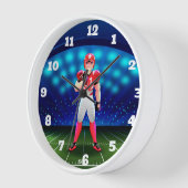 De Speler van het football op de Klok van het Gebi (Hoek)