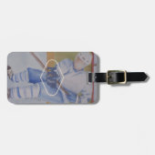 DE SPELER VAN HET HOCKEY VAN HET MONOGRAM BAGAGELABEL (Voorkant horizontaal)