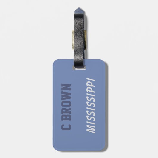 DE SPELER VAN HET HOCKEY VAN HET MONOGRAM BAGAGELABEL (Achterkant verticaal)