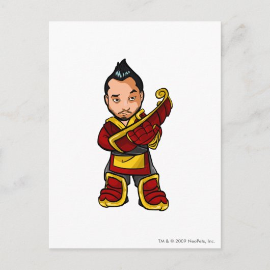 De Speler van het Personeel van Ninja Shenkuu van Briefkaart (Voorkant)