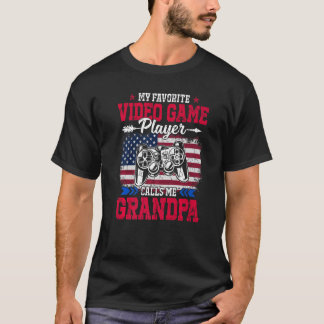 De speler van het Spel van de Vlag van de V.S. roe T-shirt